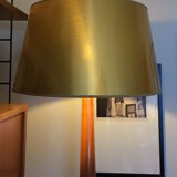 Walnut art deco floor lamp