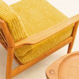 Pair of teak armchairs
