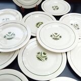 12 Terre de Fer Marmoz dessert plates