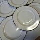 Set of 6 flat plates from Guy Degrène model "Galon Platine" in BE.