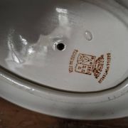 Saucière en faïence blanche 19 ème Creil et Montereau