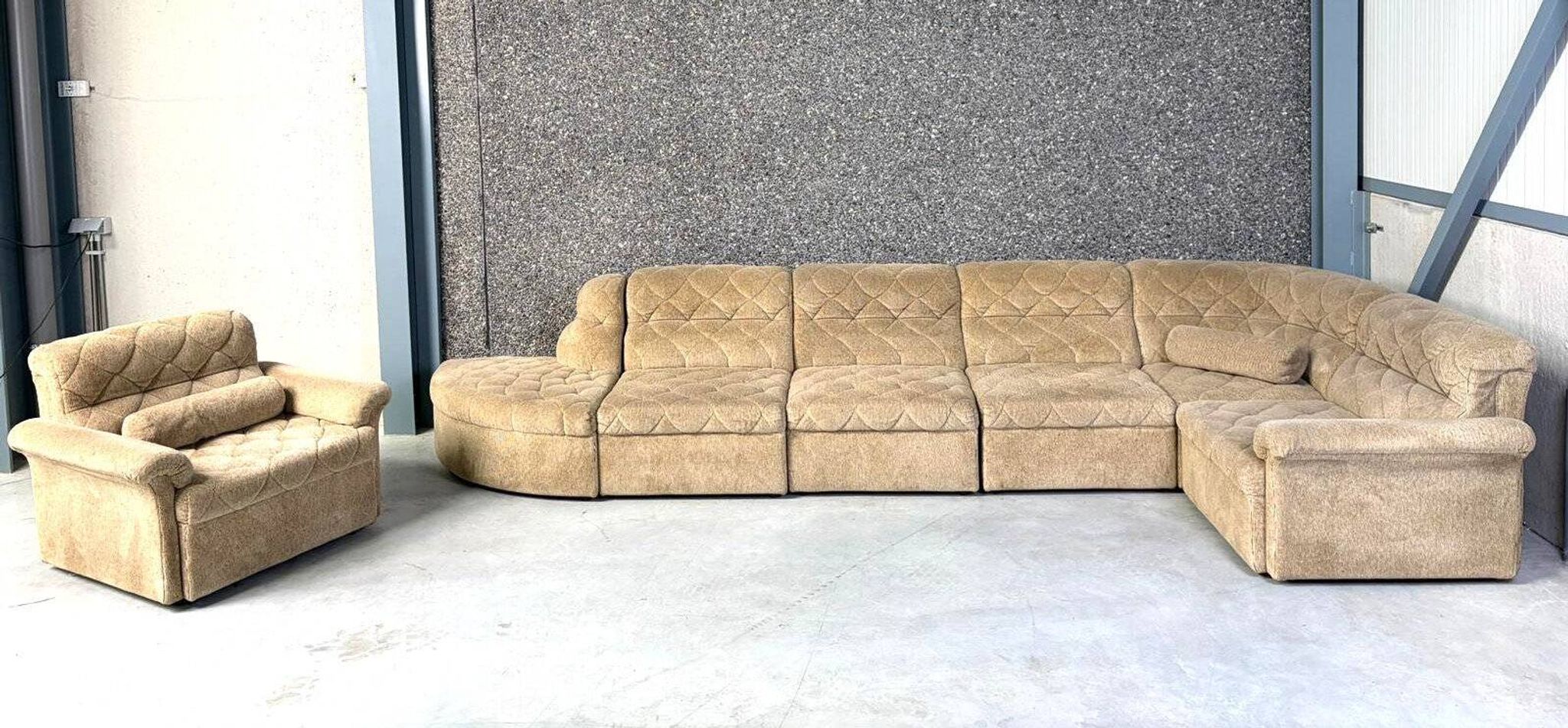 Vintage modular sofa by Laauser, 1970s