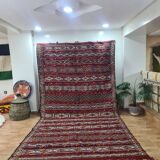 Handmade wool Berber rug 350x180 cm