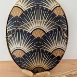 Art Nouveau brass mirror