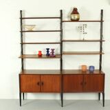 Teak Modular Wall System by Louis van Teeffelen for WéBé, 1955