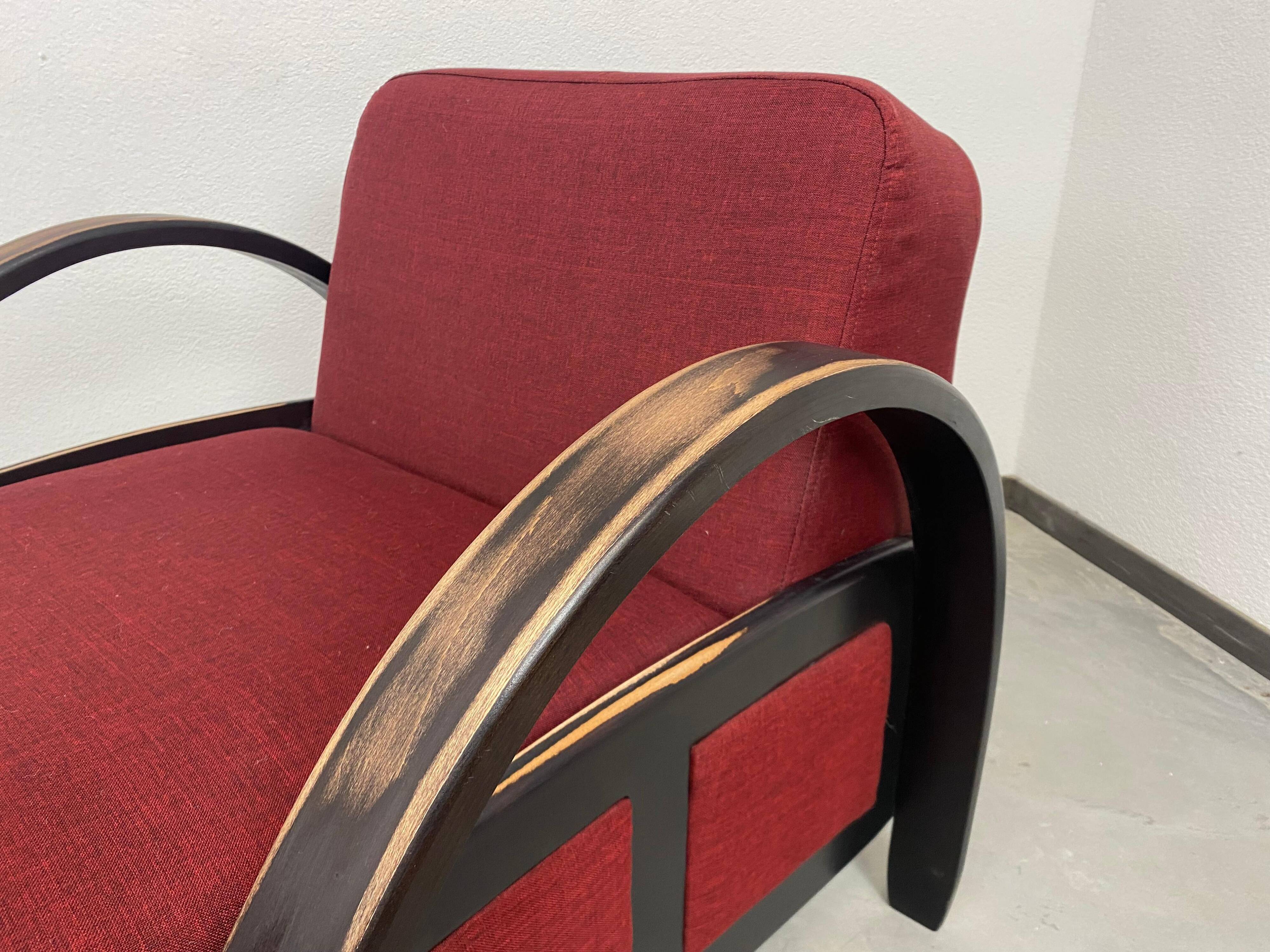 Art Deco style armchairs