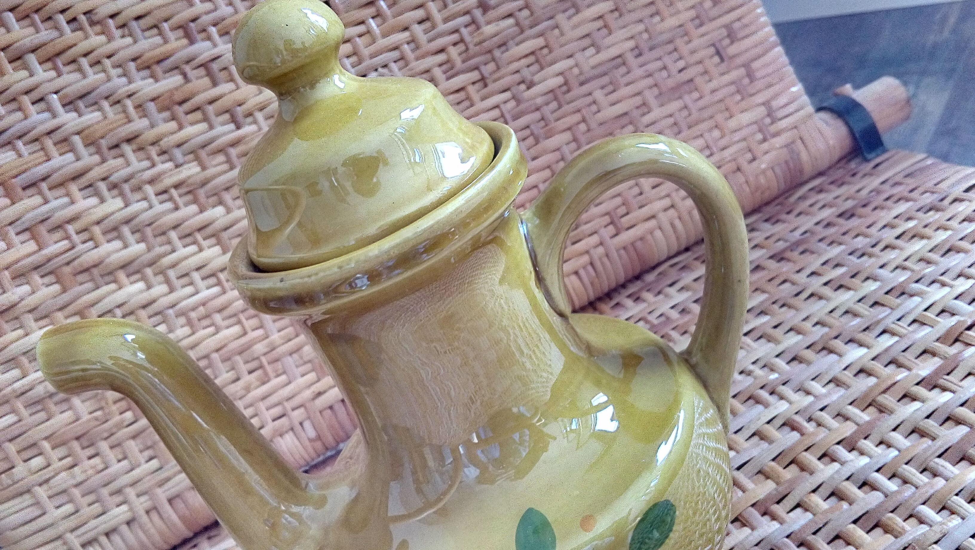 Italian enamelled ceramic coffee maker