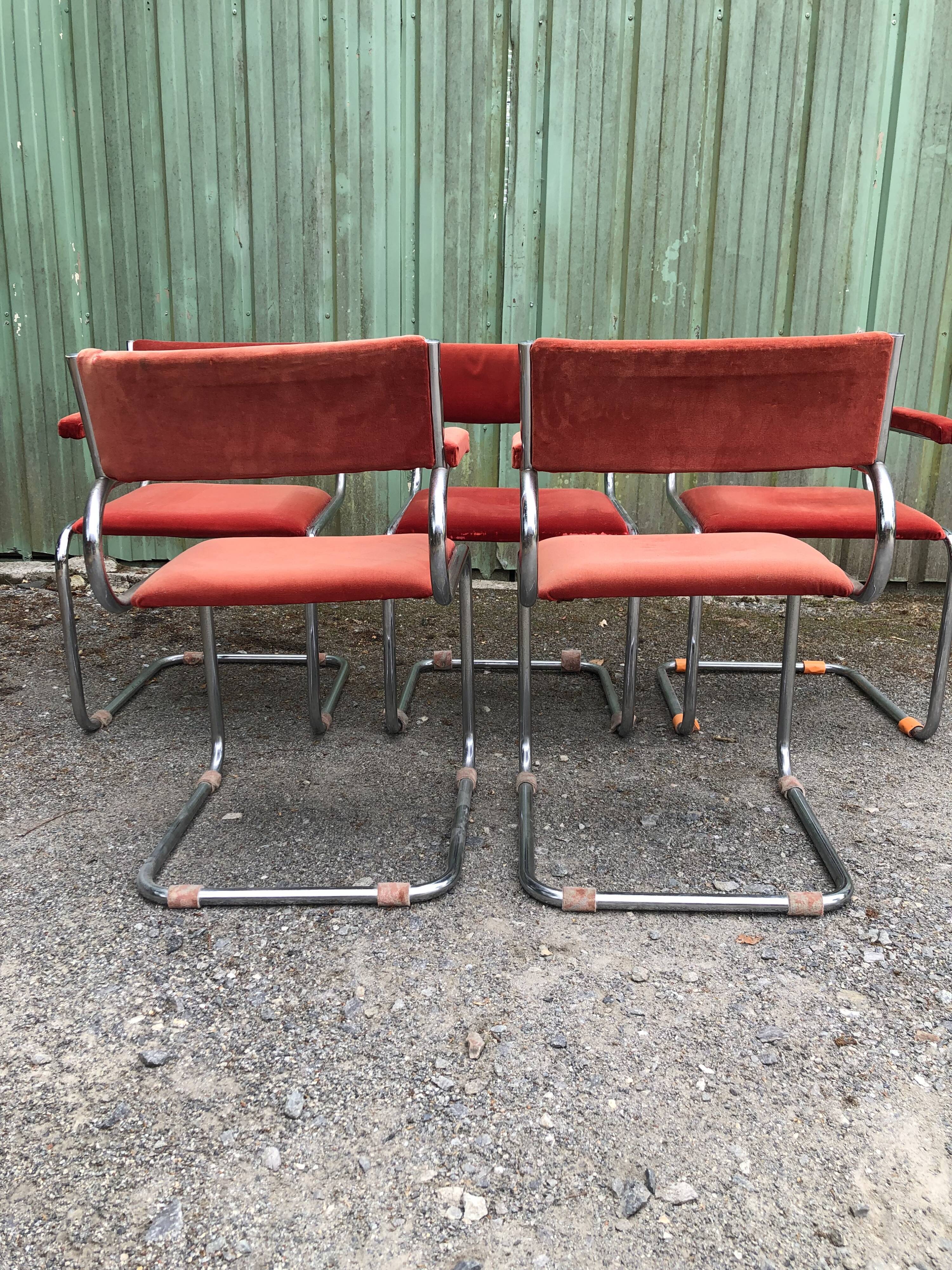 Set of 6 armchairs