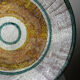 Large ceramic art bowl from the 50s-60s, vintage wall decoration or fruit bowl.