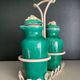 Oiler vintage vinegar 1950 ceramic and perforated metal