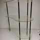 Vintage display 1950 / 1960 , side kidney table , glass shelves