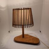 Superb vintage rattan lamp