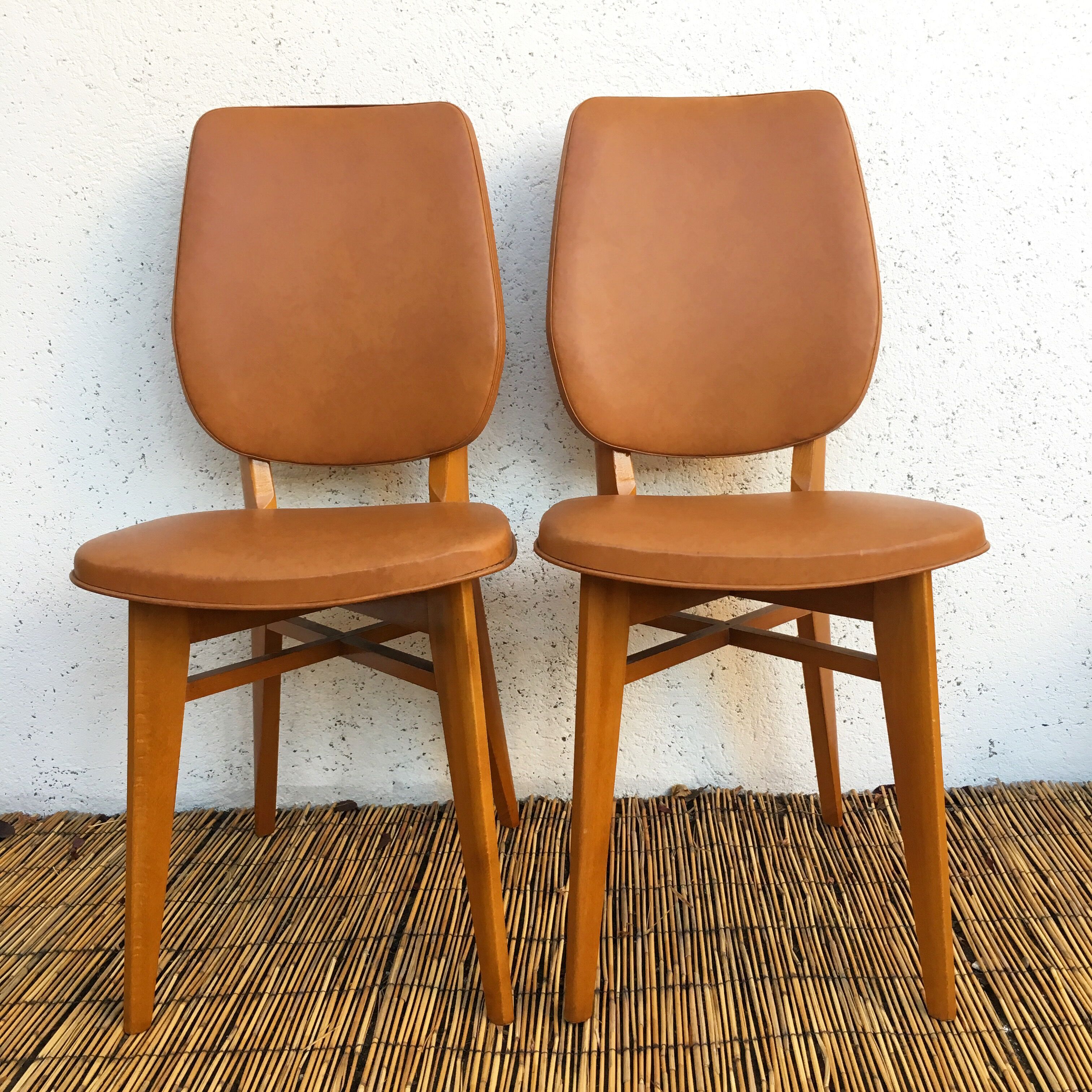 Pair of chair camel scandinavian