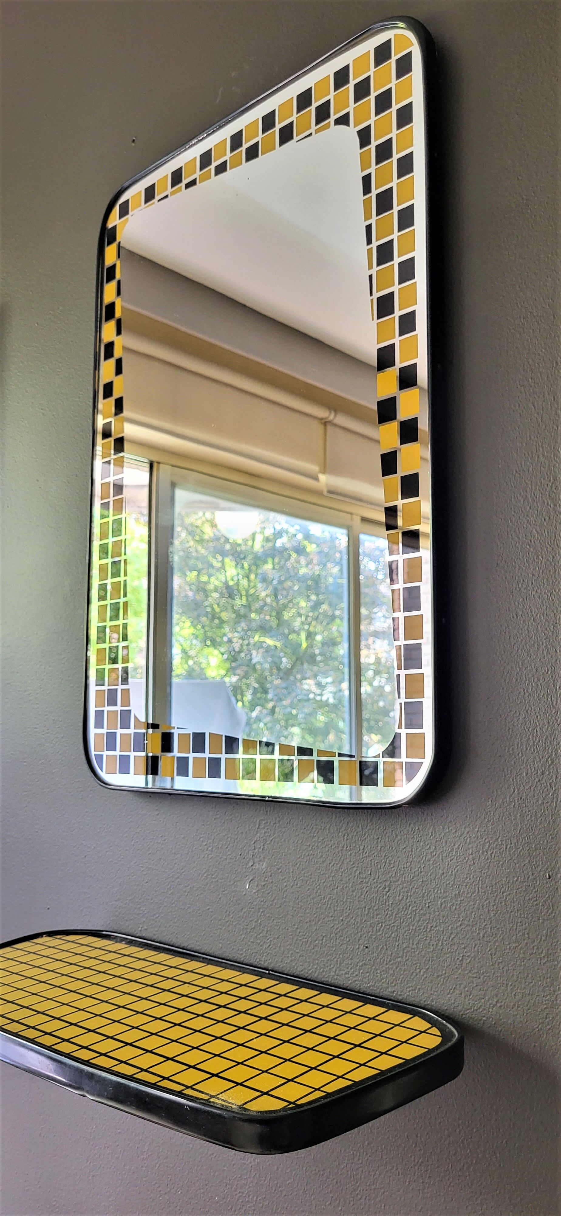 Vintage mirror & tablet 50'60'