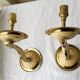 Pair of bronze wall lights