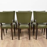 Leather and wood bistro chairs