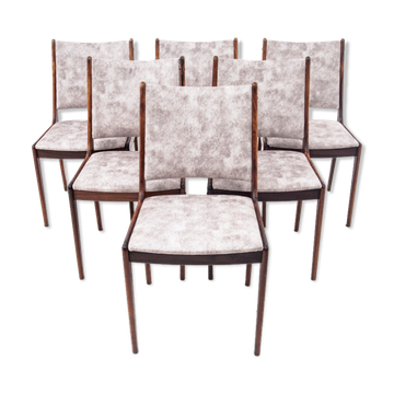 6 chaises en teck, Uldum Mobelfabrik, Danemark, années 1960