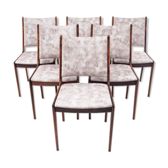 Set of 6 teak chairs, Uldum Mobelfabrik, Denmark, 1960s