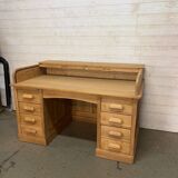 1920s American oak curtain desk
