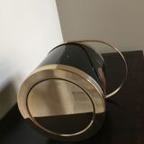 Vintage black and metal ice bucket