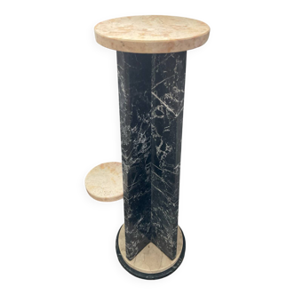 Art Deco marble column pedestal