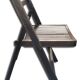 Paire de chaises pliantes en bois vintage