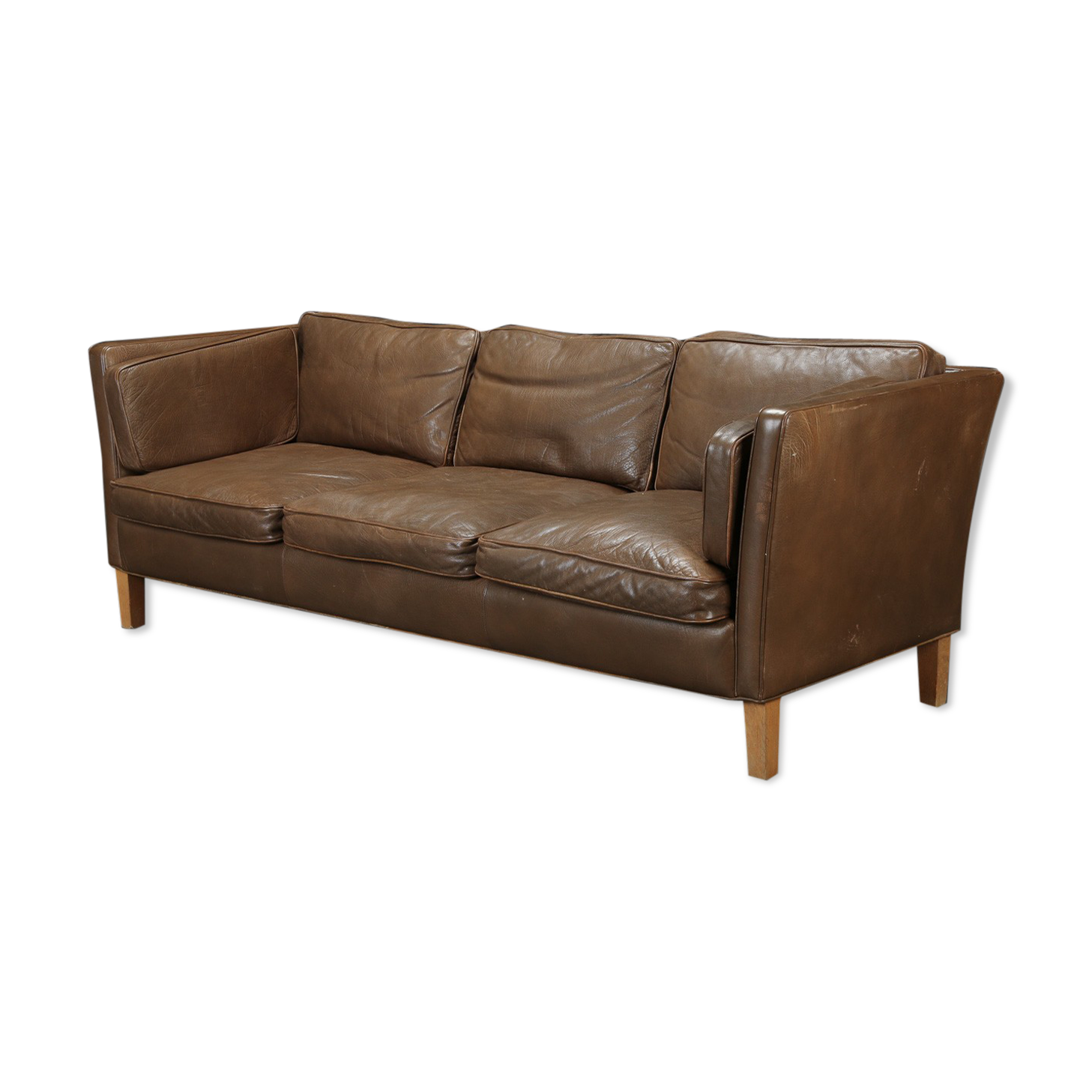 Danish leather sofa design from the 1960s/70s