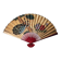 Large vintage hand-painted Japanese fan