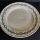 Pair of flat plates in Gien iron earthenware, Austerlitz decor