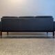 Midcentury leather and teak "Gotland" sofa, Ikea, Sweden, 1967