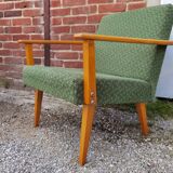 Pair of green Armchairs Tatra 1960