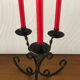 Vintage forged 3 candle holder
