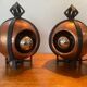 Paire de lampes art déco en dinanderie