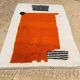 Handmade rug 200x300 cm, wool, orange, Morocco