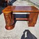 Bureau art deco en noyer 3 tiroirs et une porte