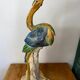 Large ceramic wading bird signed Thimo