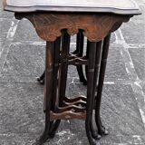Tables gigogne art nouveau motifs floraux