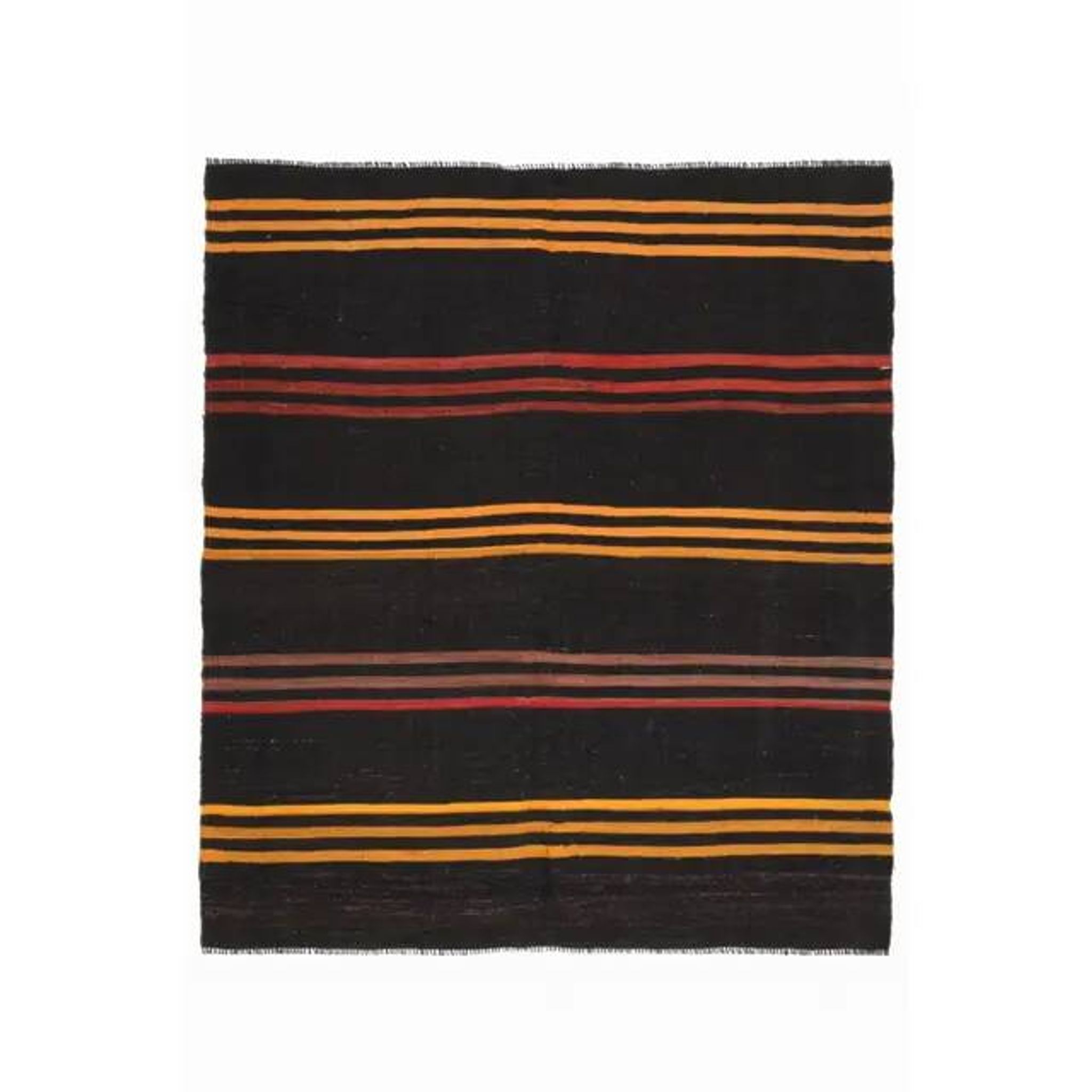 Vintage Turkish Oushak Handmade Wool Cotton Brown Area Rug 128x146