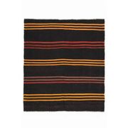 Vintage Turkish Oushak Handmade Wool Cotton Brown Area Rug 128x146
