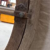 Oak bull's-eye mirror from the 1860s