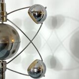 Goffredo Reggiani, satellite chrome chandelier from 60s