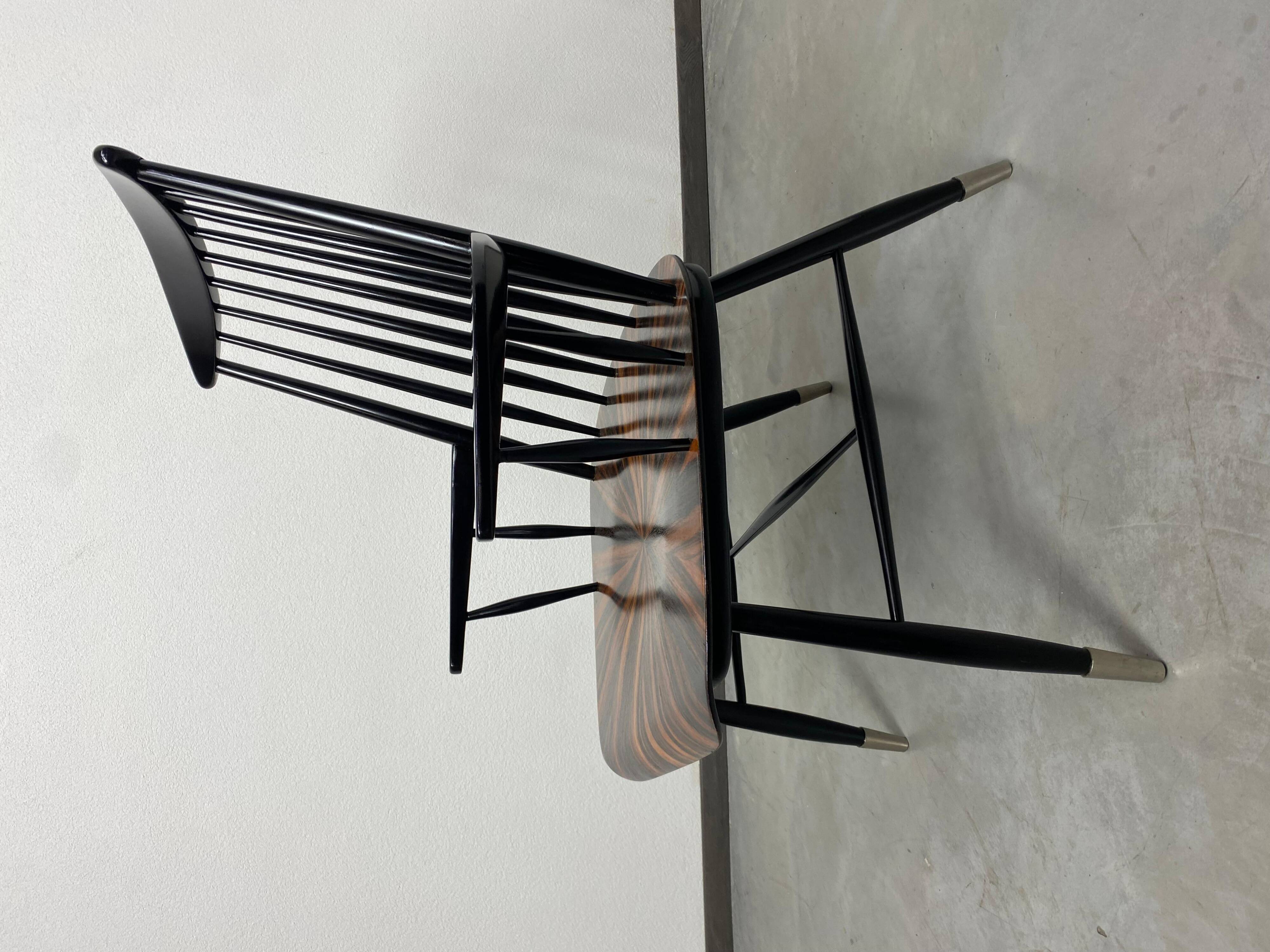 Mid-century Scandinavian design office chair attributed to Ilmari Tapiovaara.