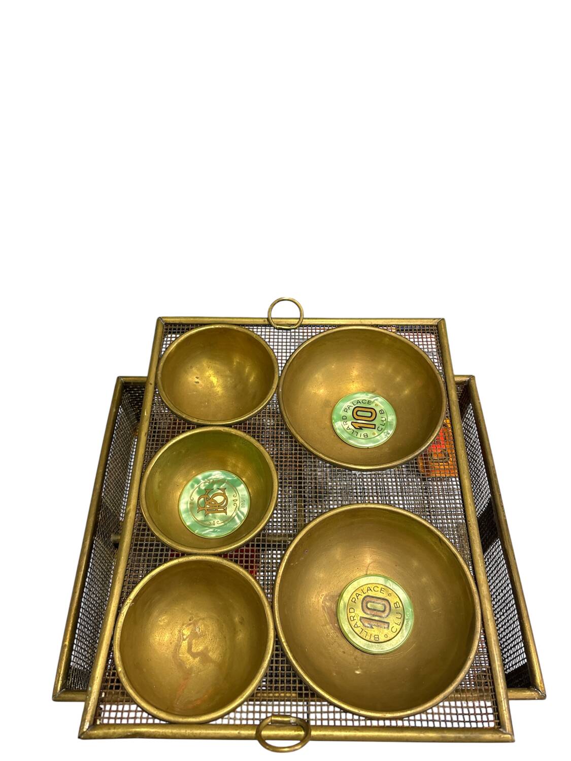 Brass countertop cash box/empty pocket