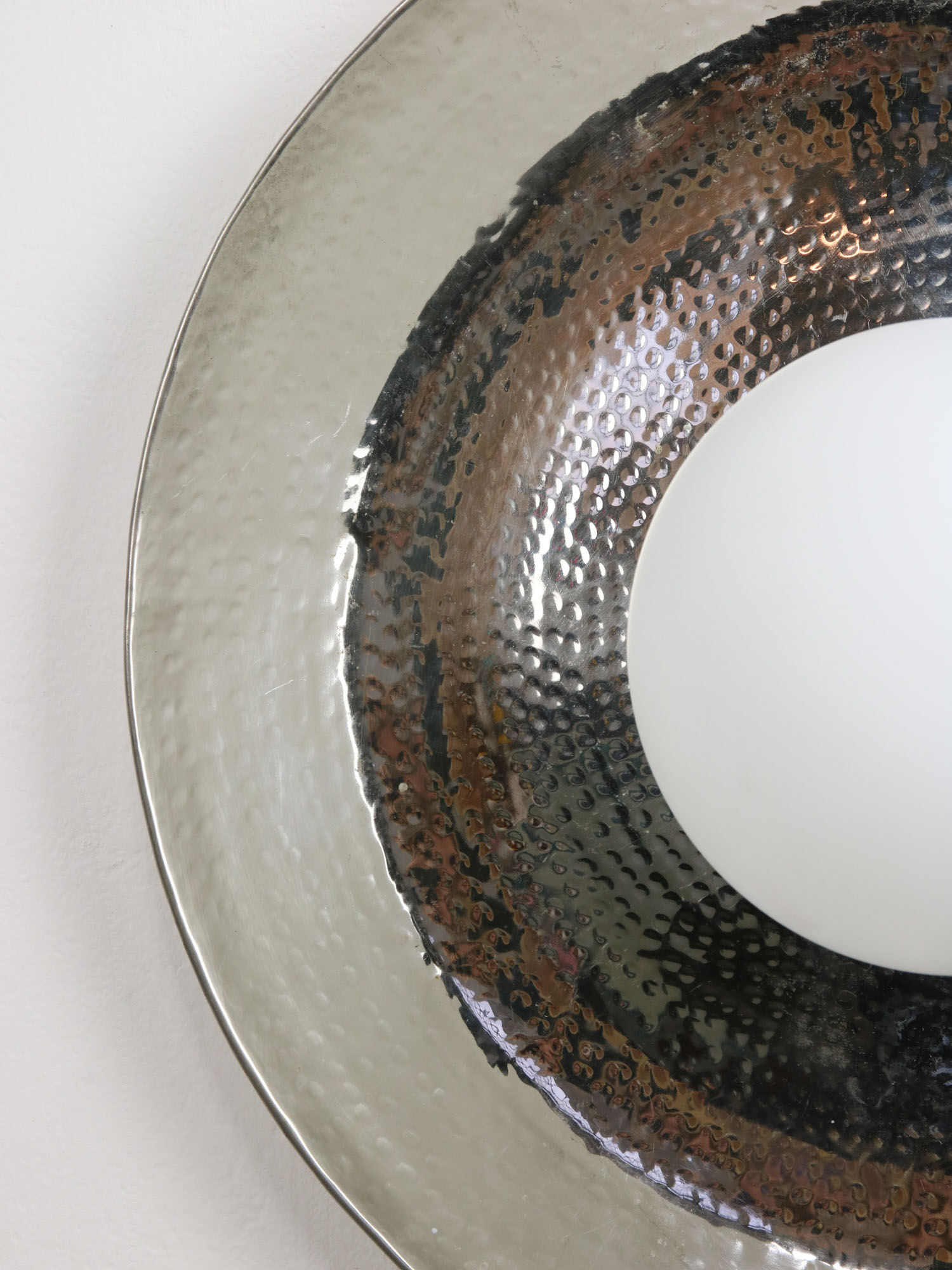 Vintage chrome eye wall lamp, 70s