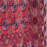 Old Turkmen bukhara handmade handmade wool rug 120x164 cm