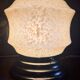 Art Deco lamp in yellow Clichy glass