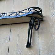 Wrought iron shelf