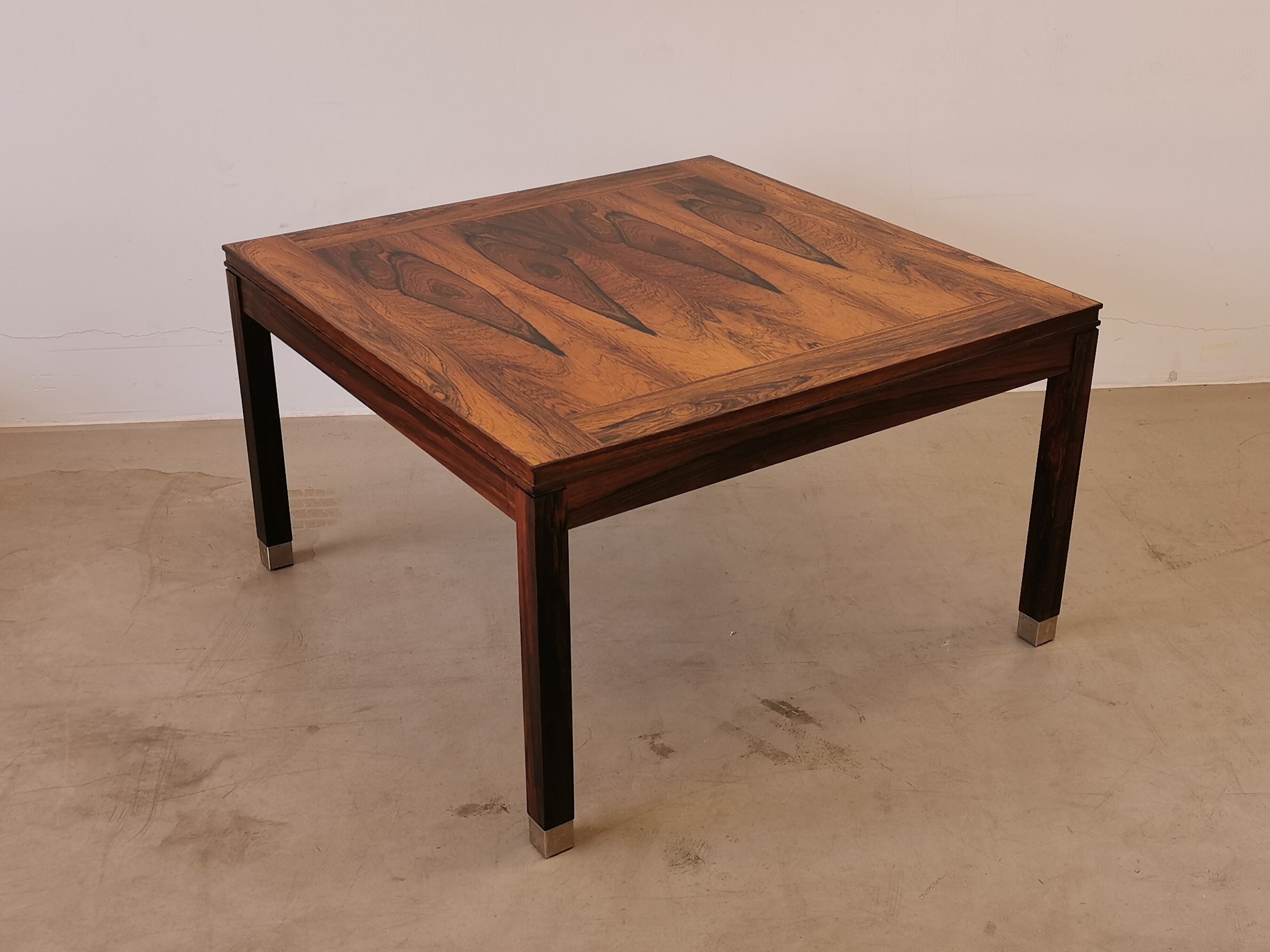 Scandinavian square rosewood coffee table