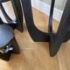 Three wooden side tables
