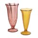 Paire de vases en verre coloré de la période Art Déco
